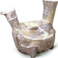 灰陶鳥形鬹 灰陶鳥形鬹