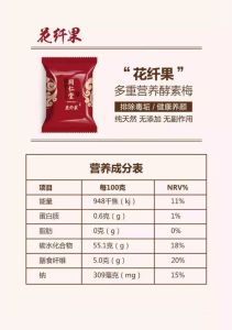 花纖果營養成分表