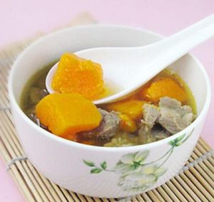 南瓜蘑豆牛肉湯 南瓜蘑豆牛肉湯