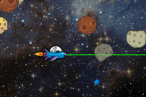 宇宙飛船射隕石