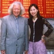 萬琴和恩師李鵬遠