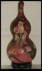 五彩雕刻葫蘆 五彩雕刻葫蘆