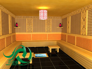 圖為黃土球靠背式托瑪琳汗蒸房