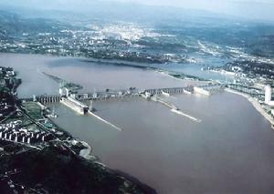 （圖）葛洲壩水利樞紐位於中國湖北省宜昌市
