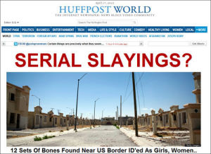 網路媒體《赫芬頓郵報》世界新聞頁面