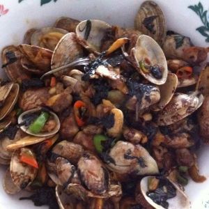 辣椒紫蘇炒花甲