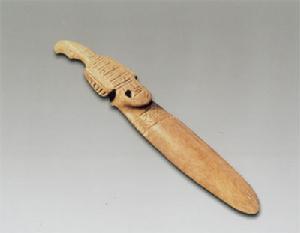 圓雕鳥形象牙匕