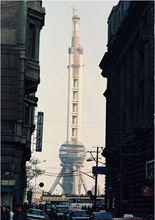 建設中的東方明珠廣播電視塔