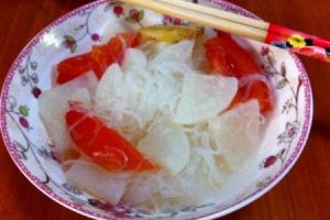 白蘿蔔番茄冬粉煮