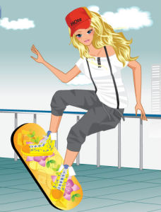 瘋狂的滑板女孩 瘋狂的滑板女孩