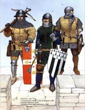 擔任第一線位置的法軍步兵