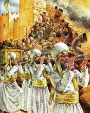 抬著黃金約櫃鼓舞士氣的猶太祭祀