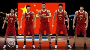 《NBA LIVE》遊戲中的中國隊