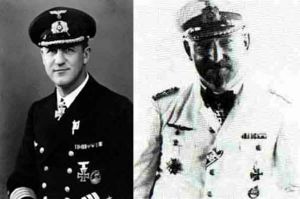 等佩帶照片，左圖是著名的Bernhard Rogge艦長