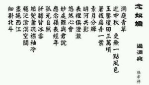 念奴嬌&middot;過洞庭