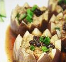 肉糜鮭魚煎釀茄子 肉糜鮭魚煎釀茄子