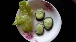 魚柳澆青瓜醬 魚柳澆青瓜醬