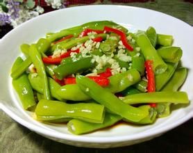 蒜泥拌四季豆 蒜泥拌四季豆