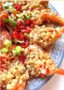 剁椒蒜蓉開背蝦 剁椒蒜蓉開背蝦