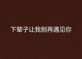 下輩子讓我別再遇見你 下輩子讓我別再遇見你