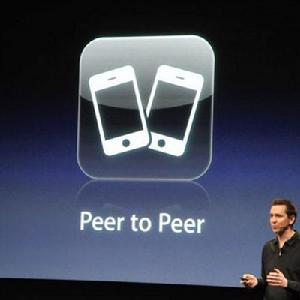 （圖）點對點連線的兩部iPhone