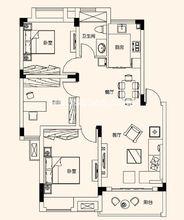 P戶型 90㎡ 3室2廳1廚1衛