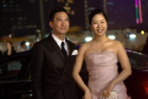 與張家輝參加亞洲電影節