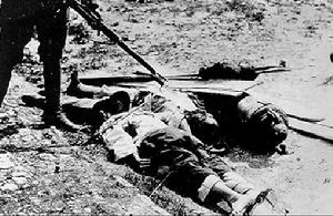 1928年，日軍在濟南殺死中國軍民數千人，製造了“五三慘案”