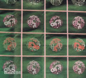 唐格子花紋蜀江錦 唐格子花紋蜀江錦