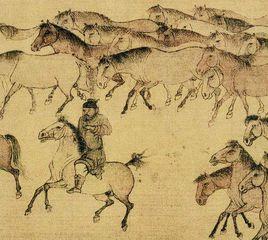 李公麟摹韋偃牧放圖卷 李公麟摹韋偃牧放圖卷