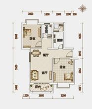 61.41平米一房兩廳一廚一衛