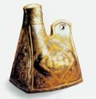 鹿紋銀馬鐙壺 鹿紋銀馬鐙壺