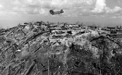 被越南戰爭破壞了的土地