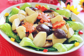 山藥燴香菇 山藥燴香菇