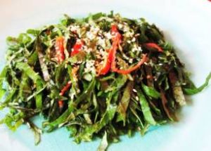 涼拌紫蘇葉 涼拌紫蘇葉