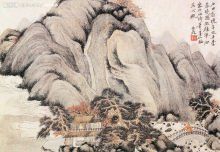 臨沈周丹台春曉圖 臨沈周丹台春曉圖