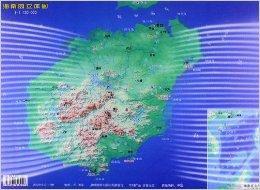 海南島立體圖 海南島立體圖