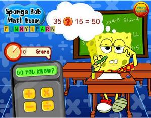 海綿寶寶數學測驗