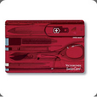瑞士軍刀 瑞士卡透明紅0.7100.T
