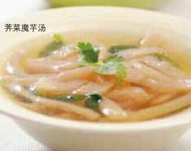 薺菜魔芋湯 薺菜魔芋湯