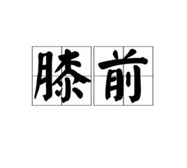 膝前 膝前