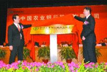 在北京人民大會堂舉行中國農行股改儀式