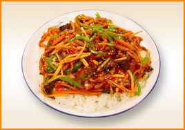 魚香肉絲蓋澆飯 魚香肉絲蓋澆飯