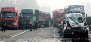 10&middot;7安徽連霍高速連環車禍