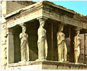  希臘人像柱實例 