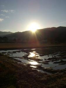 豐橋市石巻町冬季日出