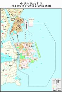 澳門行政區域圖