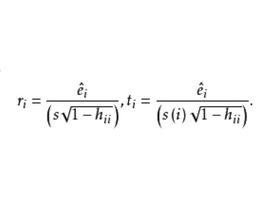 學生化外殘差 學生化外殘差