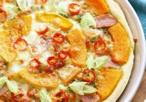 南瓜火腿披薩 南瓜火腿披薩