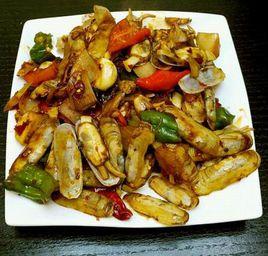 青椒炒蟶子 青椒炒蟶子